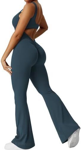 SleekFit Sleeveless Flared Jumpsuit for Women