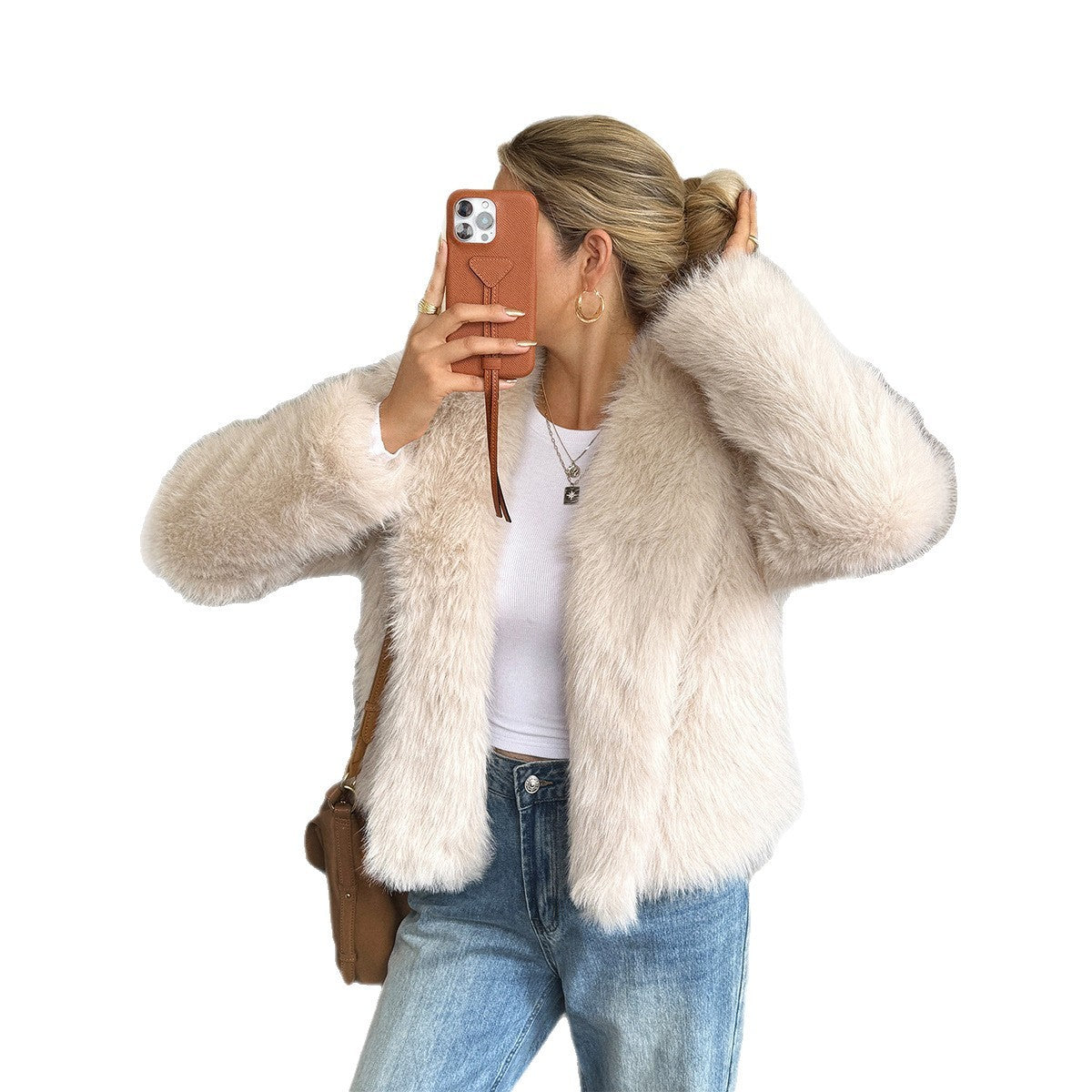 Coat Women's Fleece Long Sleeve