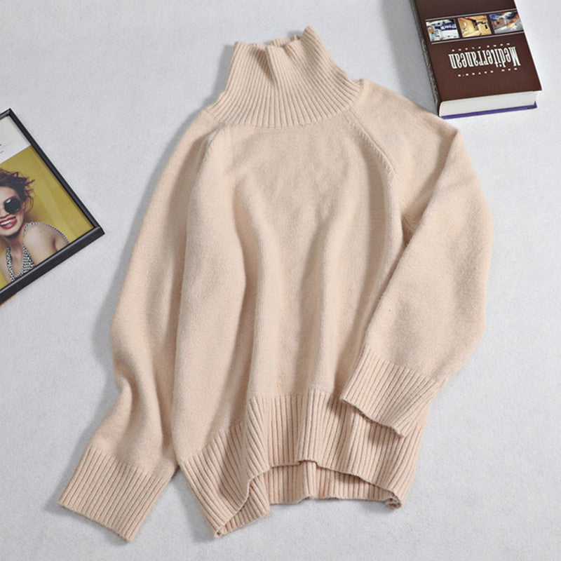 Women Turtleneck Winter GIGOGOU Fall