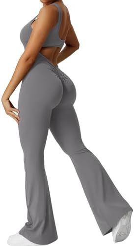 SleekFit Sleeveless Flared Jumpsuit for Women