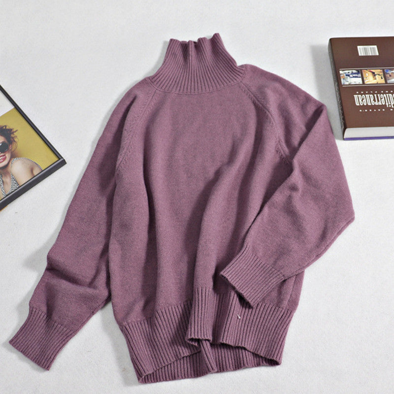 Women Turtleneck Winter GIGOGOU Fall