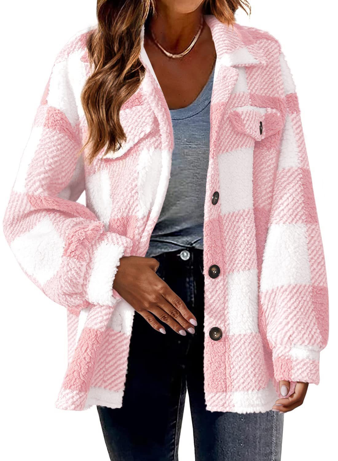 Autumn Checkered Wool Jacket – Single Breasted Style