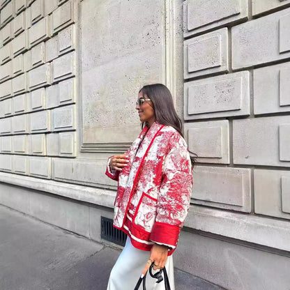 Express Your Style in Color - Women’s 6-Tone Cotton Print Jacket