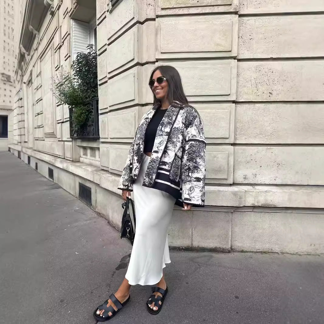 Express Your Style in Color - Women’s 6-Tone Cotton Print Jacket