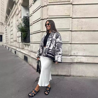 Express Your Style in Color - Women’s 6-Tone Cotton Print Jacket