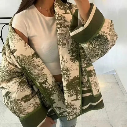 Express Your Style in Color - Women’s 6-Tone Cotton Print Jacket