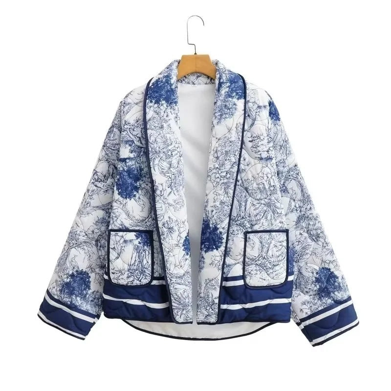 Express Your Style in Color - Women’s 6-Tone Cotton Print Jacket