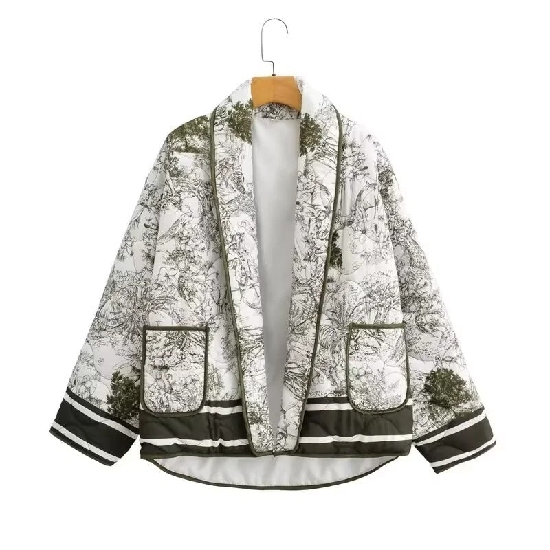 Express Your Style in Color - Women’s 6-Tone Cotton Print Jacket