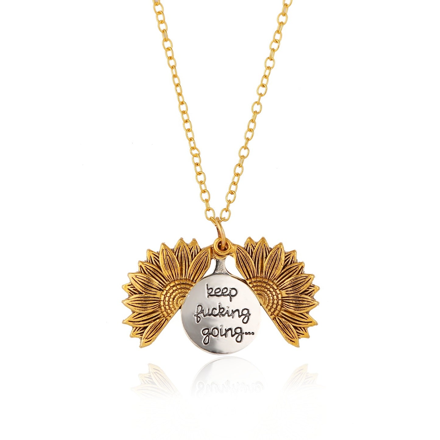 Style Sunflower Pendant Necklace American & European