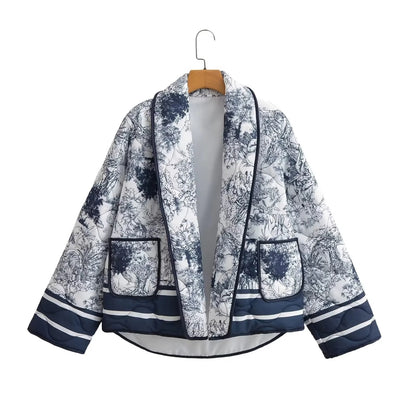Express Your Style in Color - Women’s 6-Tone Cotton Print Jacket