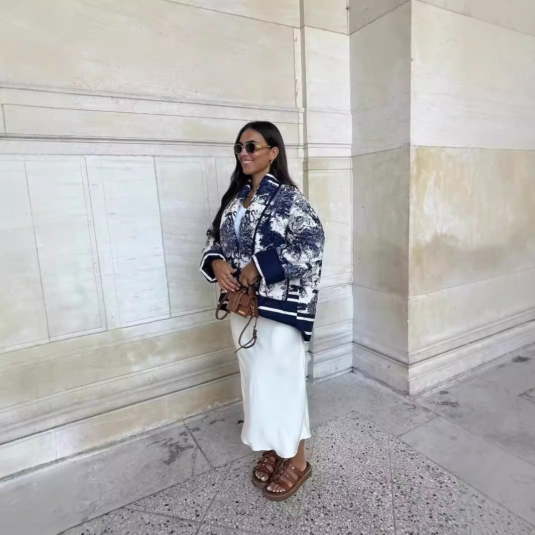Express Your Style in Color - Women’s 6-Tone Cotton Print Jacket