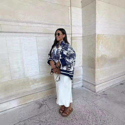 Express Your Style in Color - Women’s 6-Tone Cotton Print Jacket